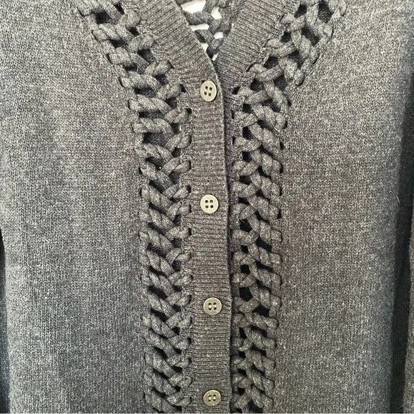 AllSaints Laurentia Braided Cardigan Size 12 - Picture 3 of 12